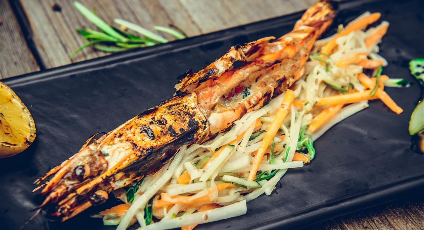Langoustines, schaaldieren en zeevruchten Corsica - Bagheera naturistenverblijf in Corsica