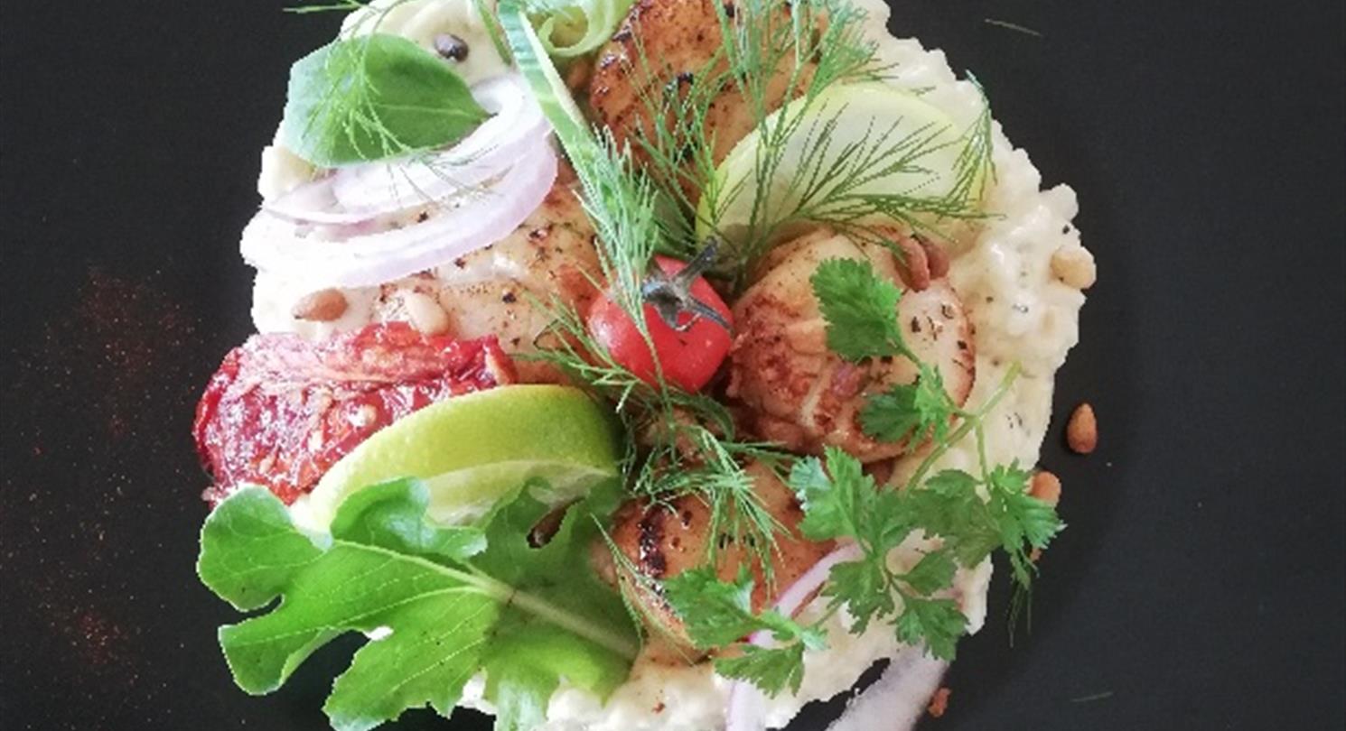 Risotto met sint-jakobsschelpen