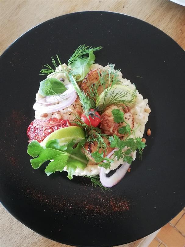 Risotto met sint-jakobsschelpen